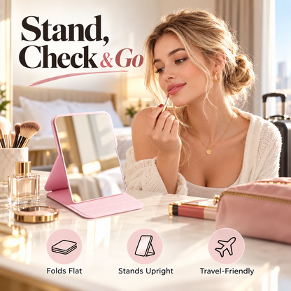 Foldable Travel Makeup Mirror
