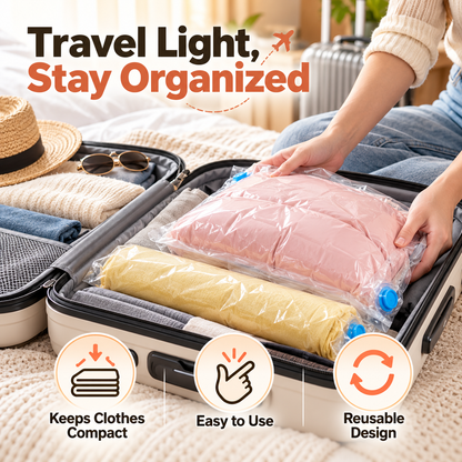 Roll-Up Travel Compression Bag