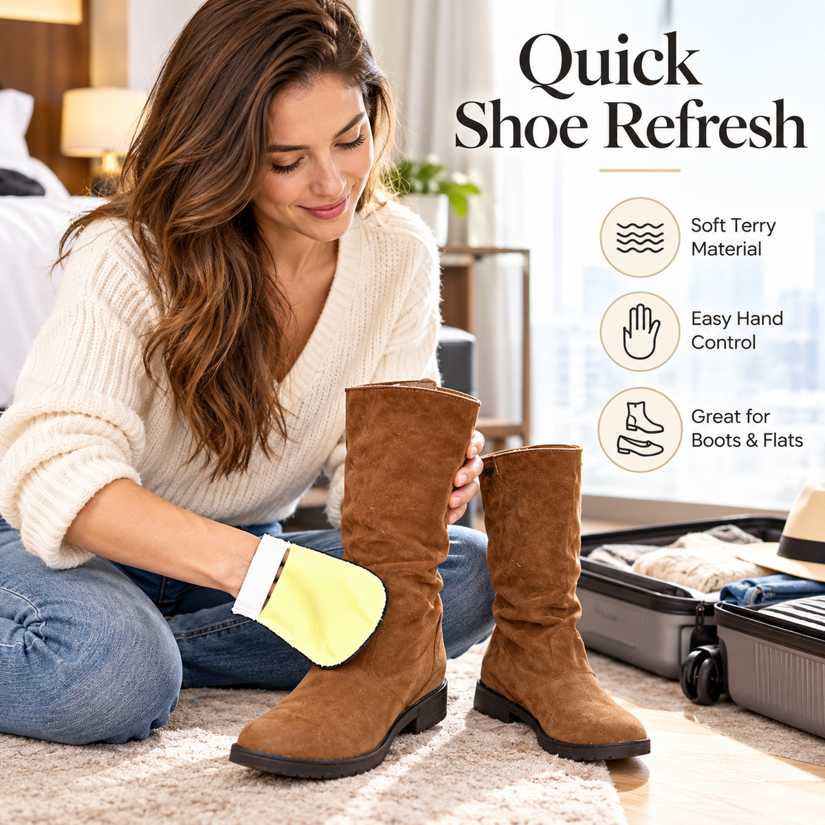 Shoe Polishing Mitt