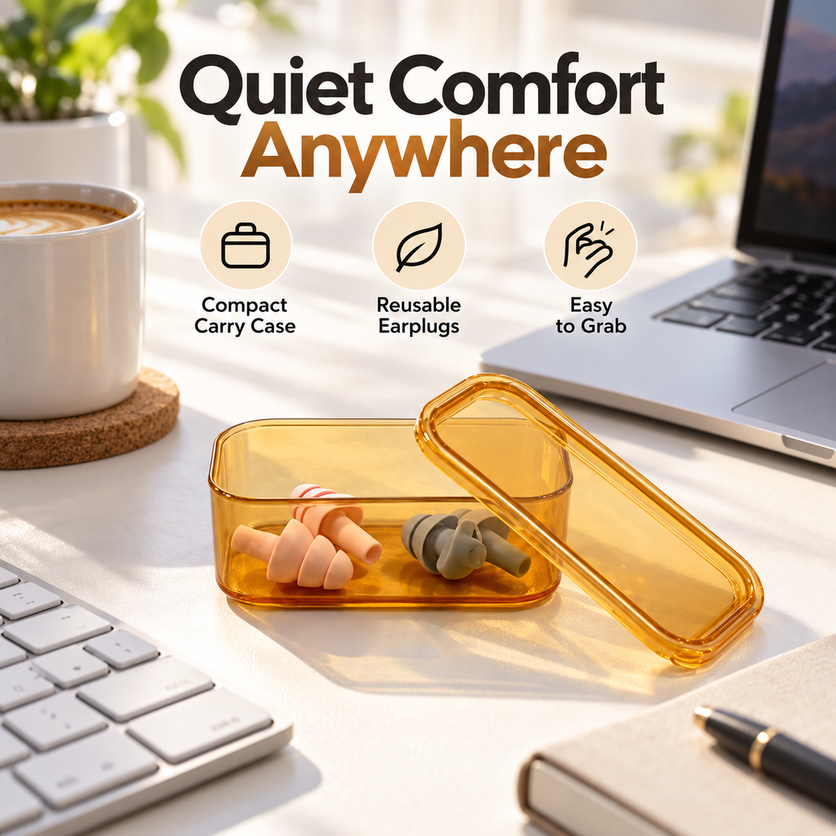 Compact Earplug Storage Case